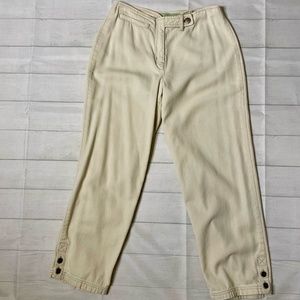 J.Jill Size 4 Beige Cropped pants Capris